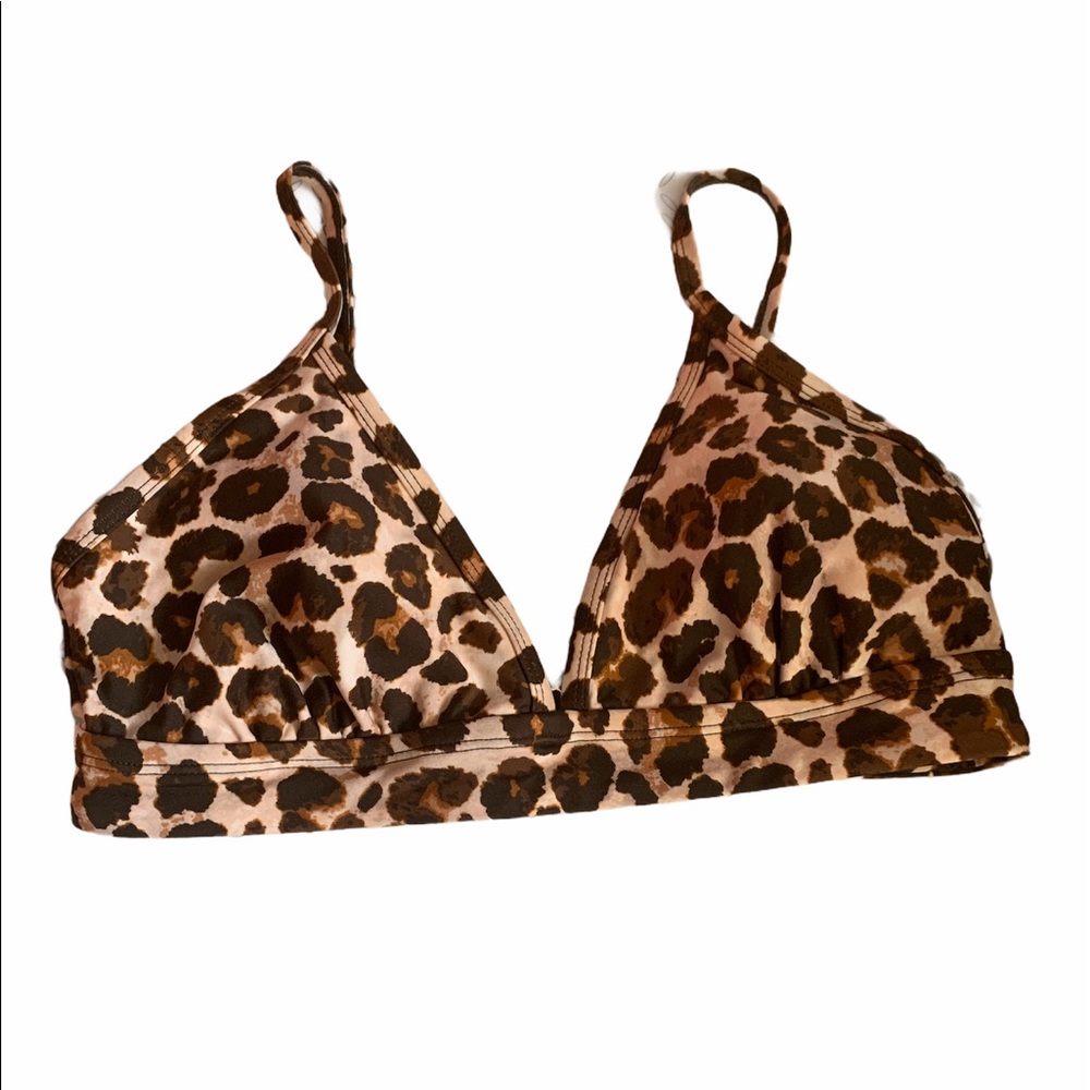Kona Sol Animal print swim top size S